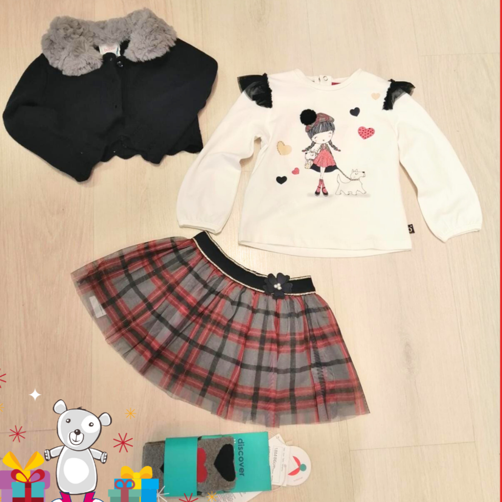 Completo Bambina 4 pezzi 5Anni