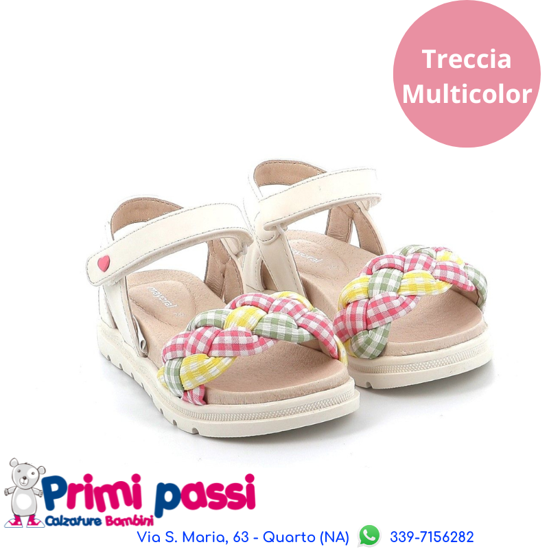 Multicolor Braid Sandals