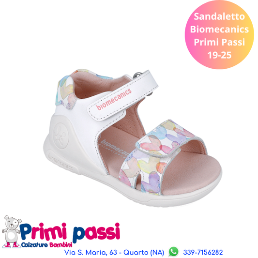 Sandalo Primi Passi Biomecanics Bianco/Panna