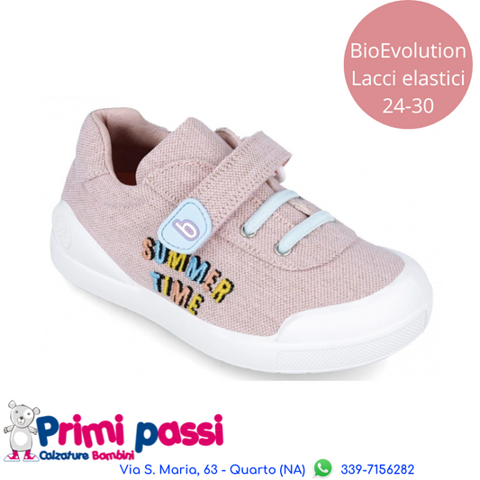 Sneakers Tela BioEvolution Rosa jeans