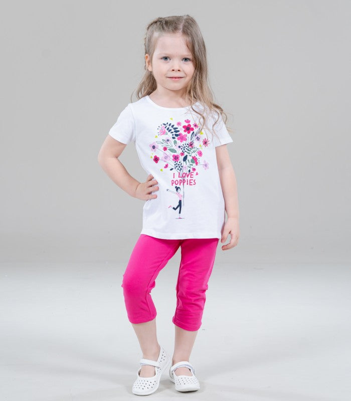 Completo Bambina Maglietta + Leggings (6A-10A)