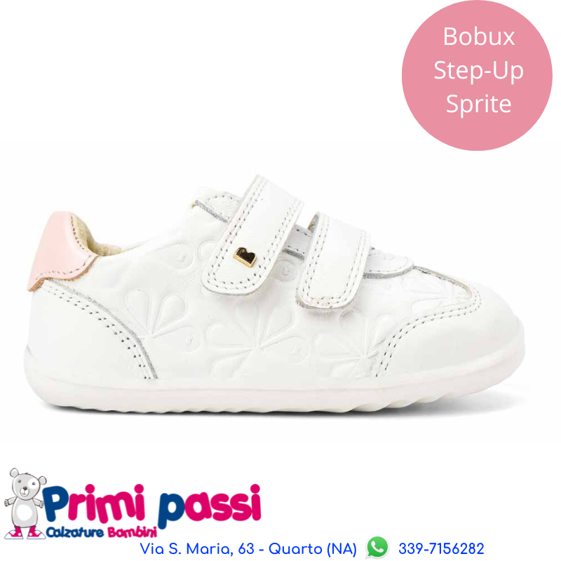 Sprite Embossed White/Seashell Shimmer - Step Up