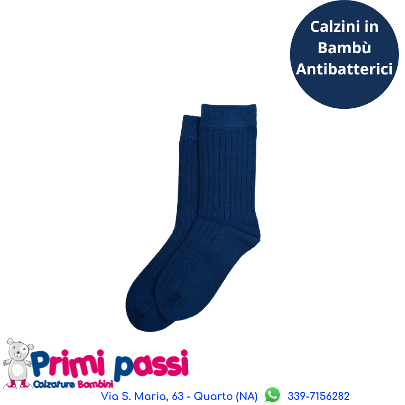Minipop - Calzini Bambù Deep Cobalt