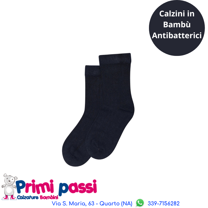 Minipop - Calzini Bambù Blu Navy
