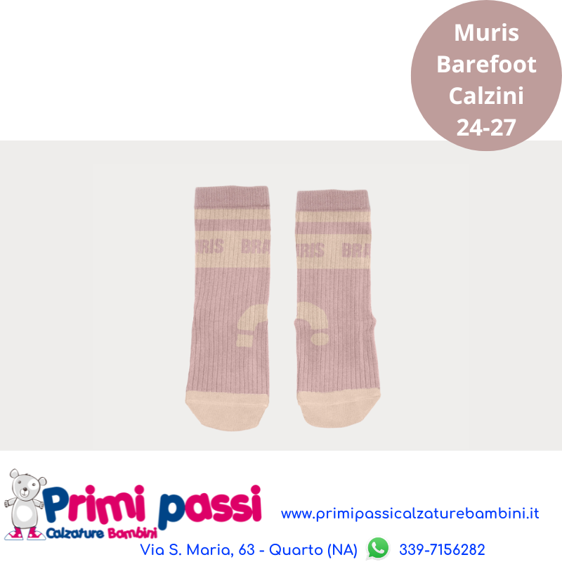 Muris - Calzini Barefoot Malva/Rosa