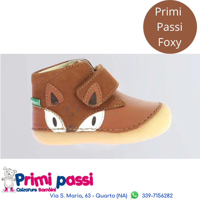 Scarponcino primi passi Foxy marrone Primi Passi Calzature Bambini