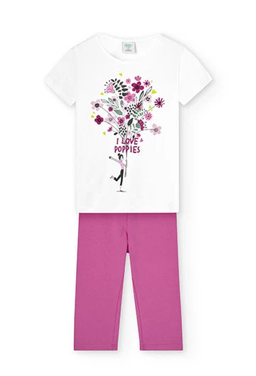 Completo Bambina Maglietta + Leggings (6A-10A)