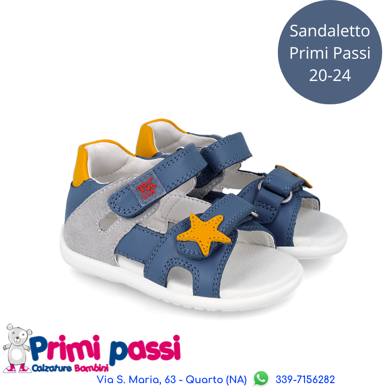 Sandalo Primi Passi Blu stella