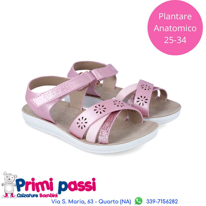 Sandalo anatomico Bambina Rosa (25-34)
