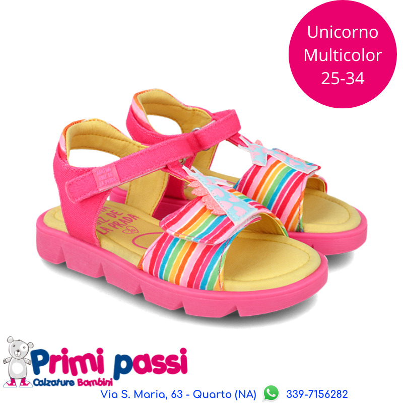 Sandalo Fucsia Unicorno