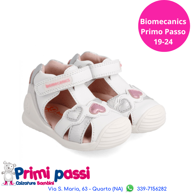Ragnetto Primi Passi Bianco Cuori