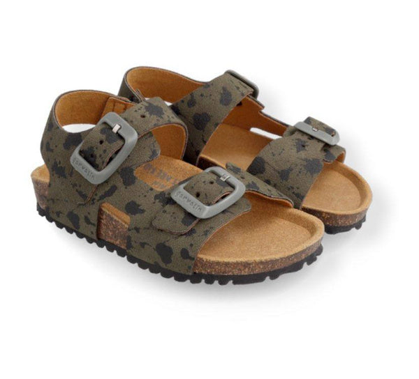 Sandalo Sughero Schizzi Kaki