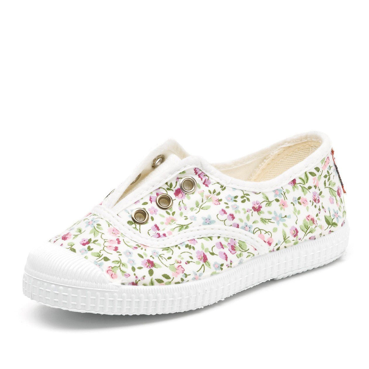 Sneakers Tela - Bianco Fiori
