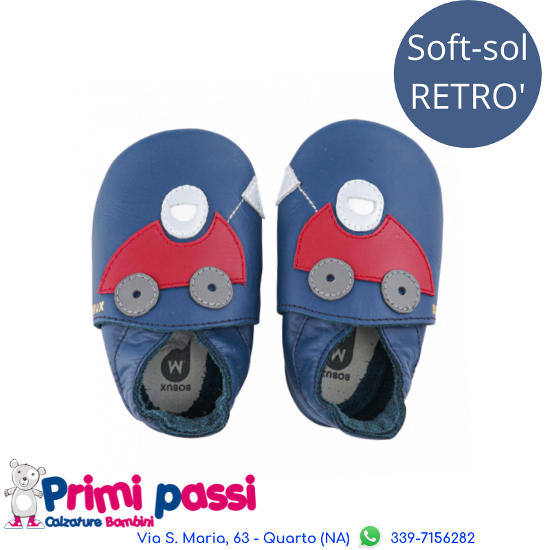 Soft Sole - Navy toy car