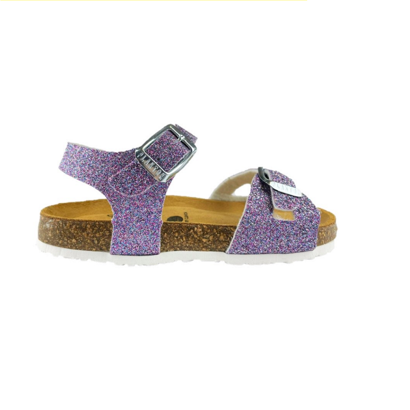 Sandali sughero Glitter Malva