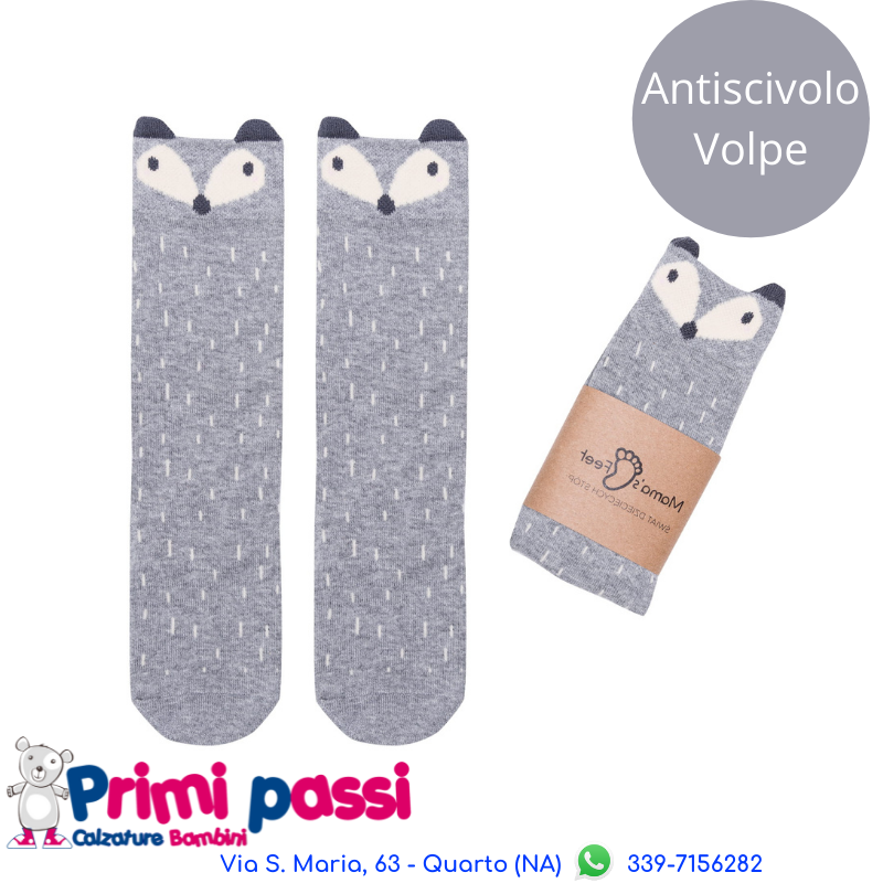 Calzini Antiscivolo Volpe Grigia