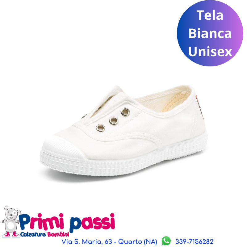 Sneakers Tela Bianco Unisex