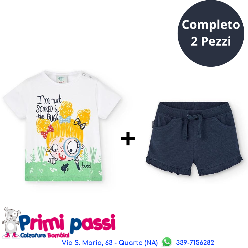 Blue T-shirt and shorts set (12M - 8A)