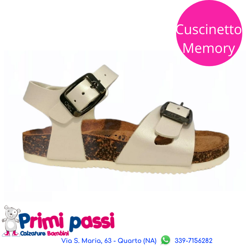 White Crystal Cork Sandal