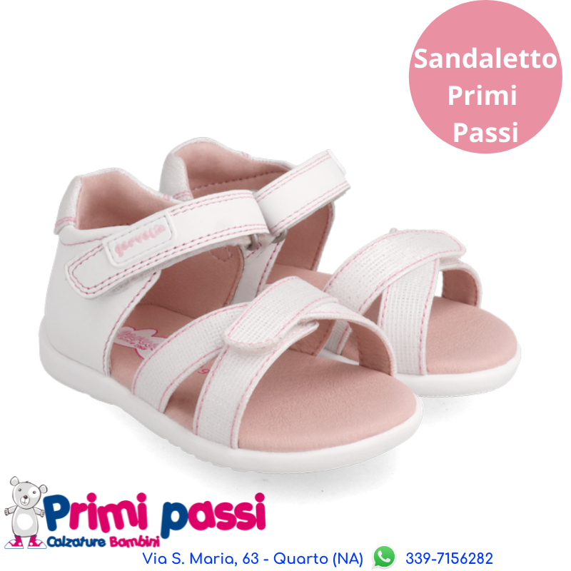 Sandaletto Primi Passi Basic Bianco