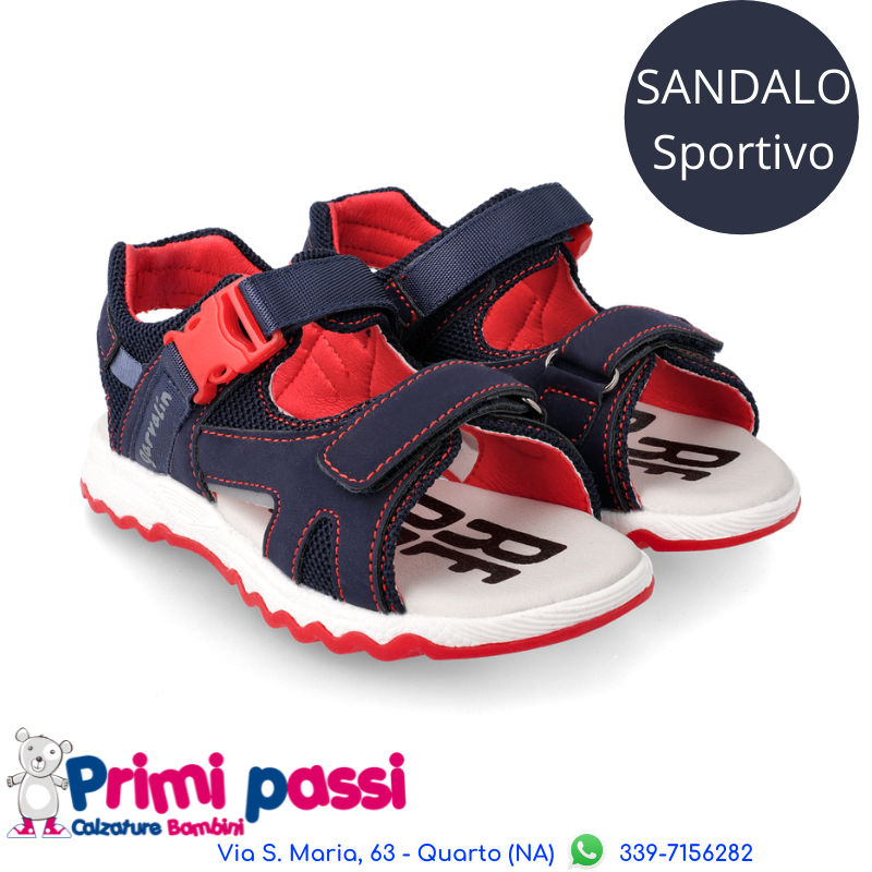 Sandalo Sportivo Blu/Rosso