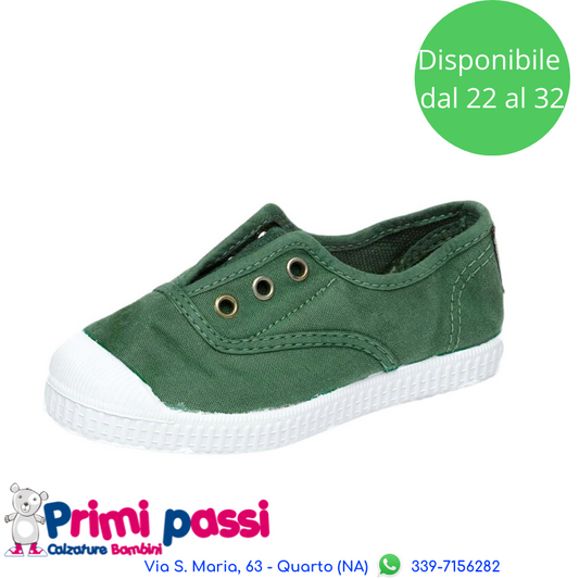 Sneakers Tela - Verde slavato