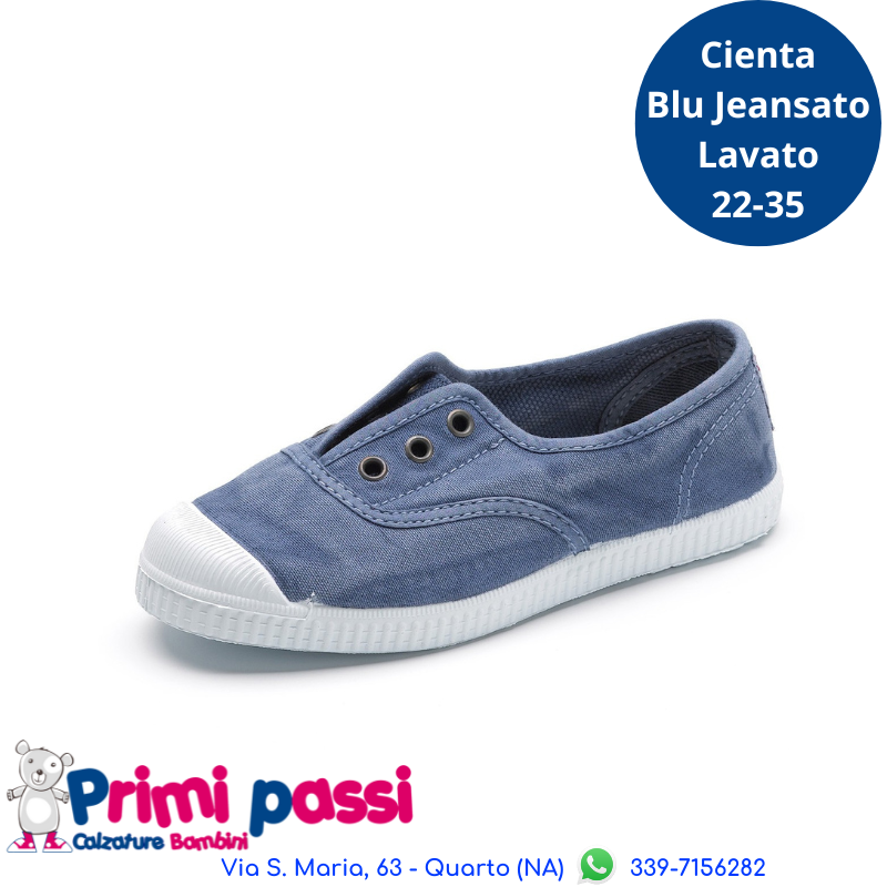 Canvas Sneakers - Light Blue Washed 