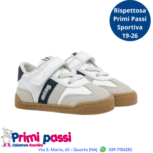 Primi Passi mod Samba BareFoot Bianco/Navy