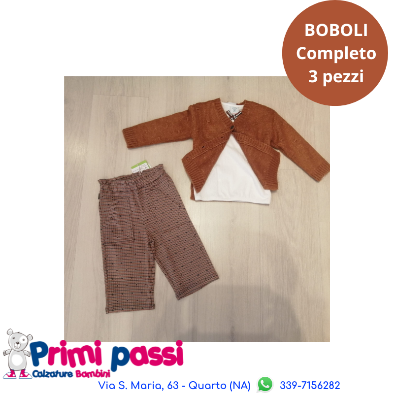 Completo Cardigan + Maglietta + Pantalone 5A -7A