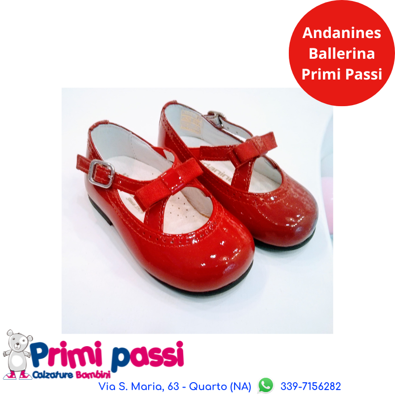 Ballerina Rossa incorociatina fiocco (19-26)