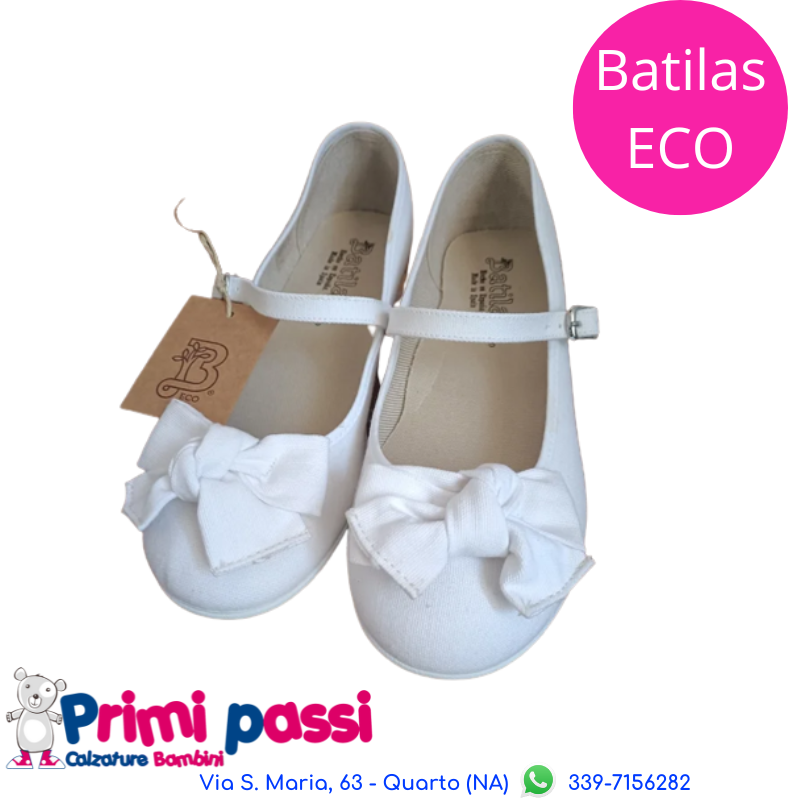 Ballerina Fioccone Bianco/Panna - ECO