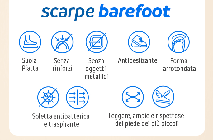 Primi Passi sneakers Barefoot Bianco