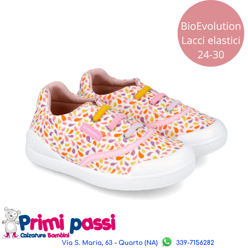 White/Flowers BioEvolution Canvas Sneakers