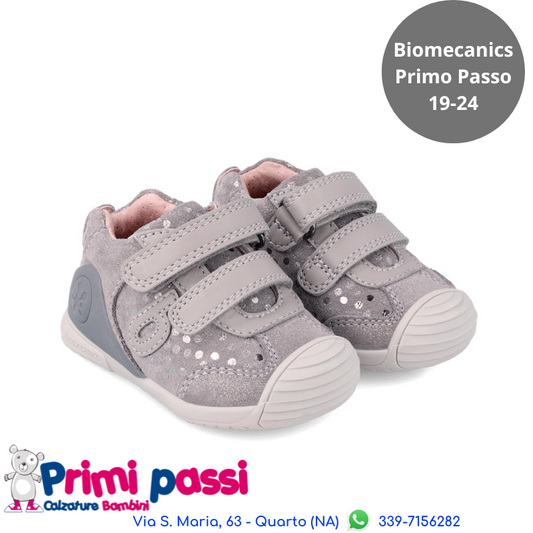 Biomecanics First Steps Gray Polka Dots