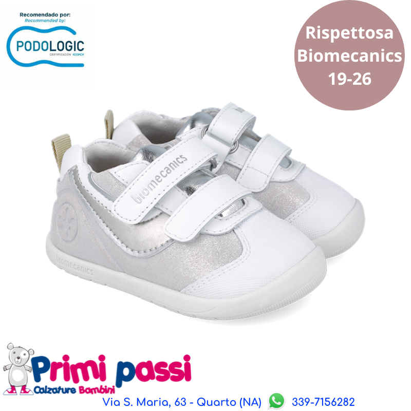 Biomecanics Wider Primi Passi Sportiva Bianca/Laminato