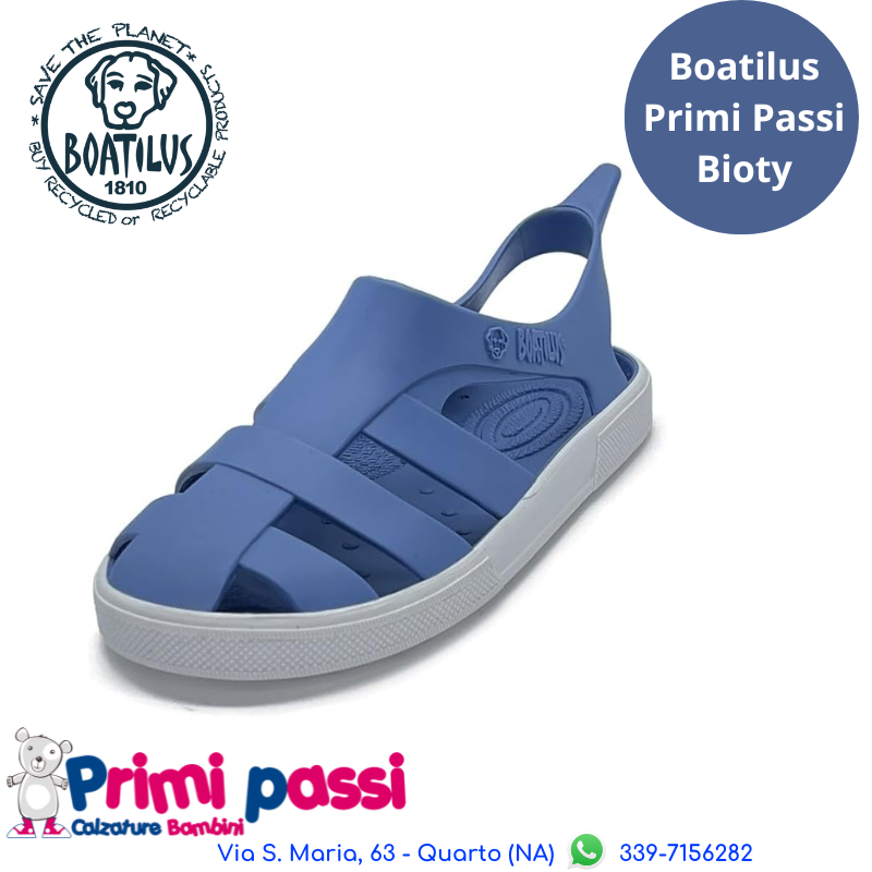 Boatilus Sandalo Bioty jeans-bianco