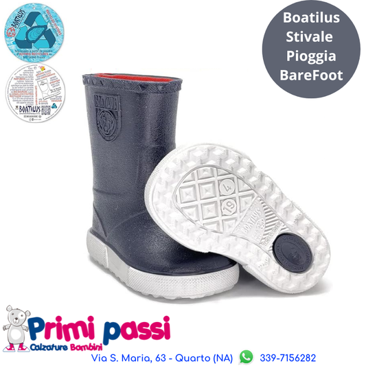 Boatilus Stivale Pioggia Nautic Blu Navy