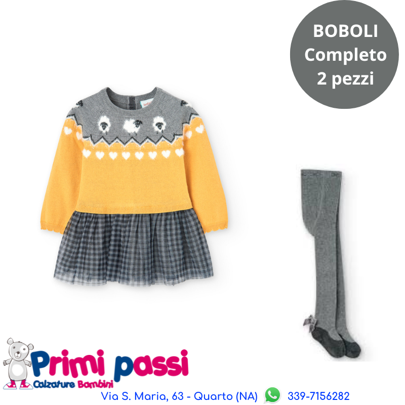 Completo vestito con gonna tulle + Calzamaglia 5-6A