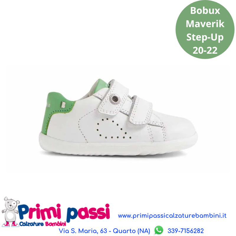 Bobux Step Up Maverik Bianco/Green
