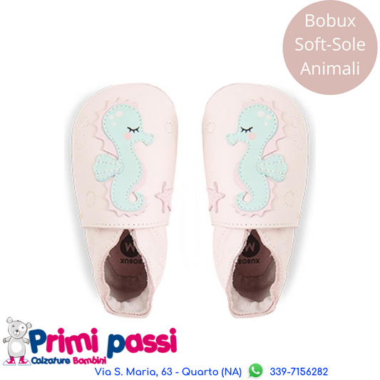Bobux Soft Sole Cavalluccio Marino Rosa