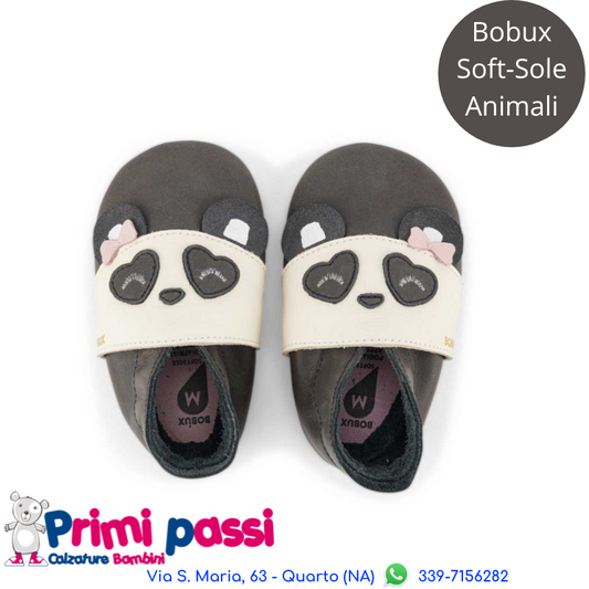 Bobux Soft Sole - Panda Grigio