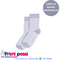 Minipop - Calzini Bambù Righe Blue