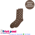 Minipop - Calzini Bambù Fantasia Cuoricini Cappuccino
