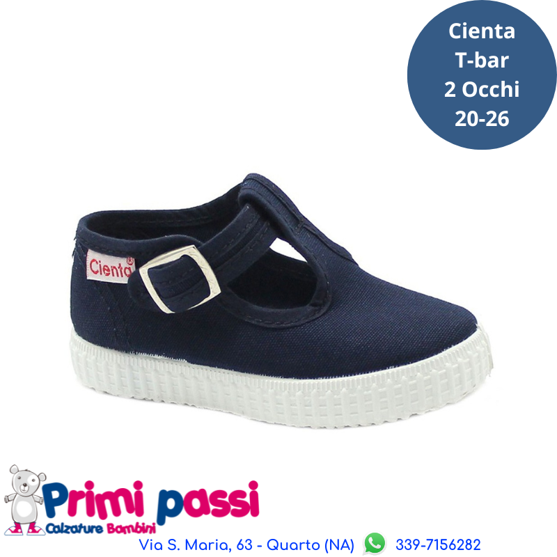Cienta 2 Occhi Tela - Blu Navy