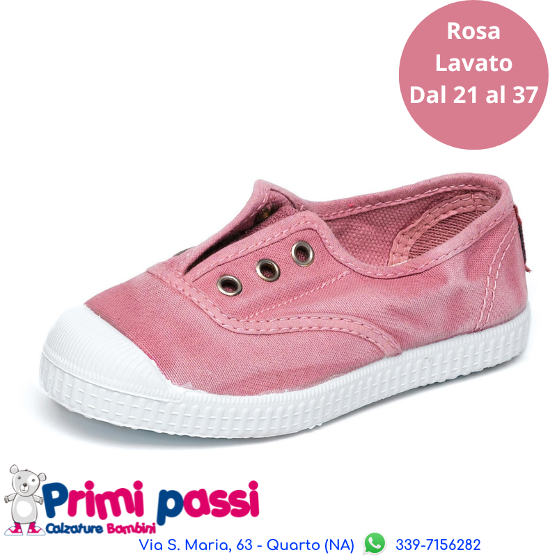 Sneakers Tela - Rosa Antico slavato