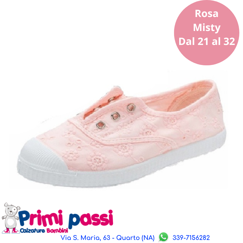 Sneakers Tela - Rosa Misty Pizzo