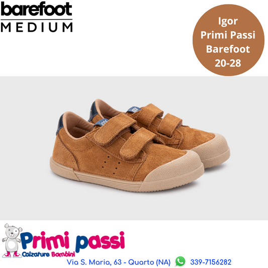 Tennis Igor Barefoot - Suede Mostarda