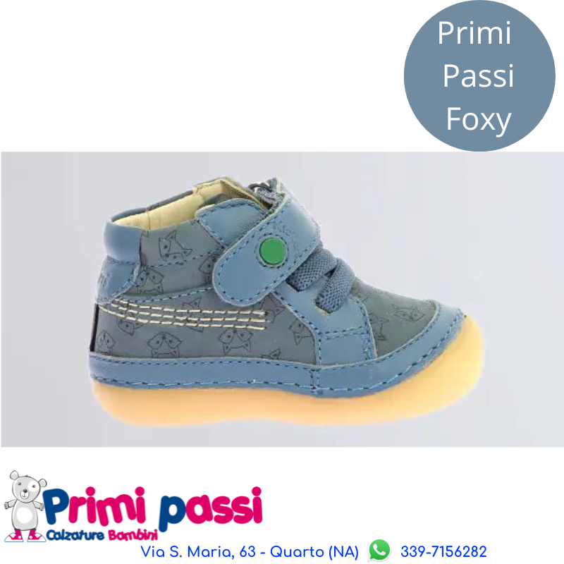 Scarponcino primi passi Foxy Blu