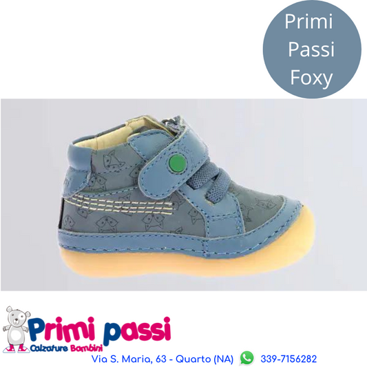 Scarponcino primi passi Foxy Blu