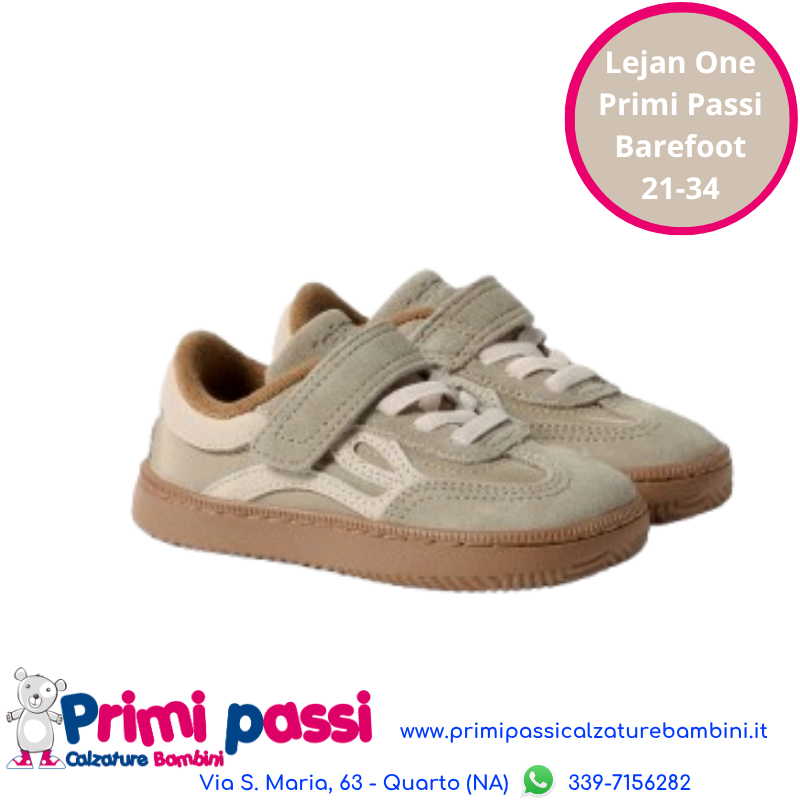 Lejan One Beige - Barefoot per bambini